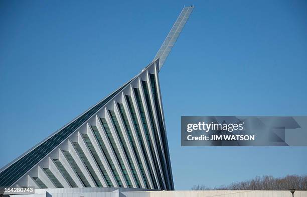 The National Museum of the Marine Corps in Triangle, Virginia on March 22, 2013. A US Marine shot and killed two colleagues late March 21, 2013...