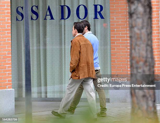 Matias Prats and his son Matias Prats Jr are seen on March 16, 2013 in Madrid, Spain.