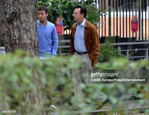 Matias Prats and his son Matias Prats Jr are seen on March 16, 2013 in Madrid, Spain.