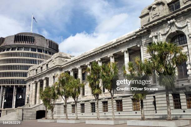 parliament house, new zealand - parliament house new zealand stock pictures, royalty-free photos & images