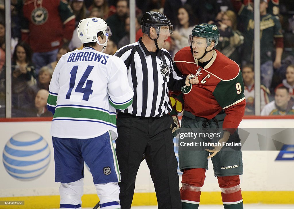 Vancouver Canucks v Minnesota Wild