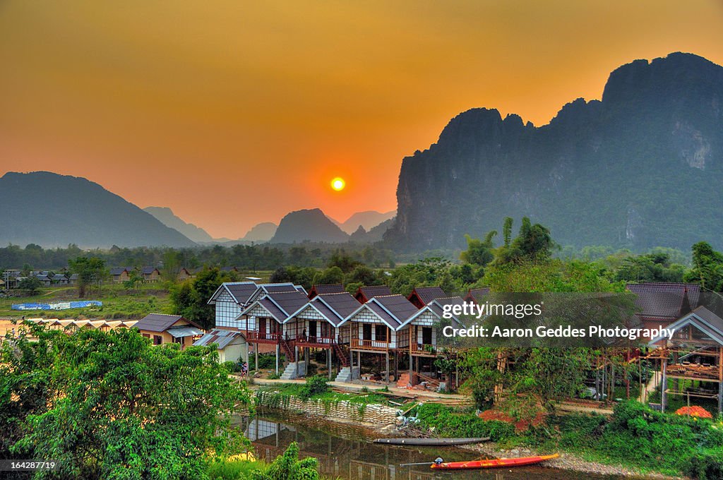 Vang Vieng Sunset