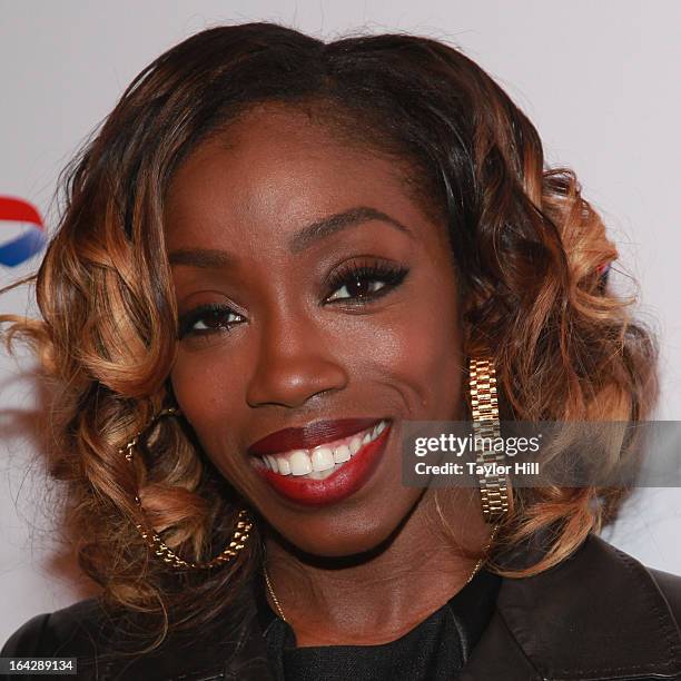 Singer Estelle attends The Big British Invite launch at 78 Mercer Street on March 21, 2013 in New York City.