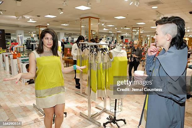 Writer Jennifer Mara and designer Michelle Franklin during an in-store at the Lord & Taylor Flagship store on March 22, 2013 in New York City.