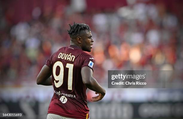 Duvan Zapata of Torino FC during the Serie A TIM match between Torino FC and Genoa CFC at Stadio Olimpico di Torino on September 3, 2023 in Turin,...