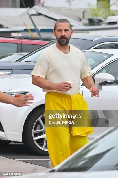 Shia LaBeouf is seen on September 1, 2023 in Los Angeles, California.