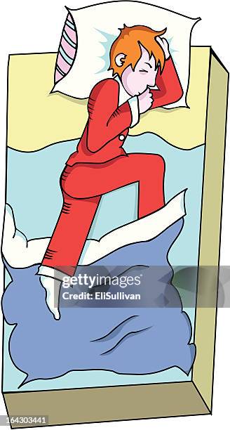 sleeping - compassion fatigue stock illustrations