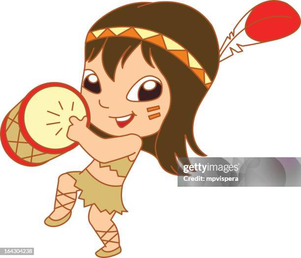 nativedance - western dancing stock illustrations