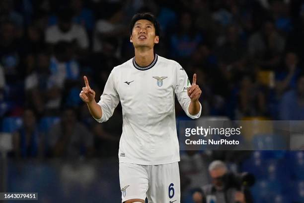 Daichi Kamada of S.S. Lazio during the 3rd day of the Serie A Championship between S.S.C Napoli - S.S. Lazio on September 2, 2023 at Diego Armando...