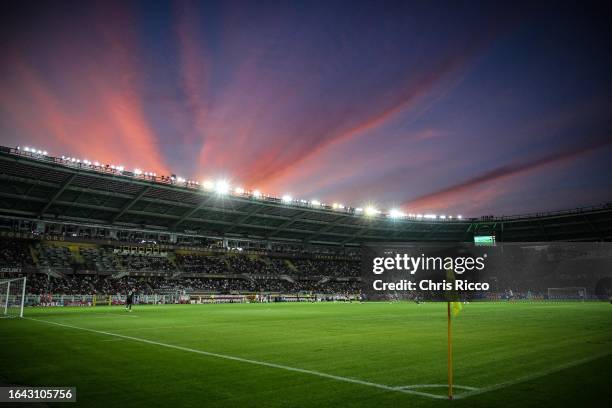 General view of Stadio Olimpico di Torino during the Serie A TIM match between Torino FC and Genoa CFC at Stadio Olimpico di Torino on September 3,...