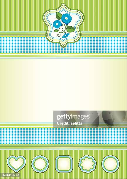 background in blue and green - petunia stock illustrations