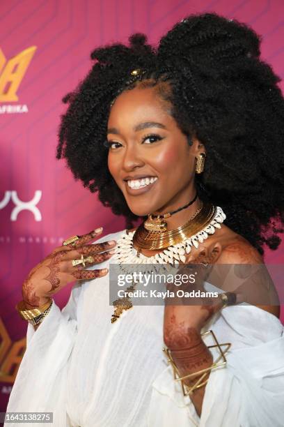 Arsema Thomas attends the Heirs of Afrika 6th Annual International Women of Power Awards Luncheon presented by Koshie Mills and hosted by Loni Love...