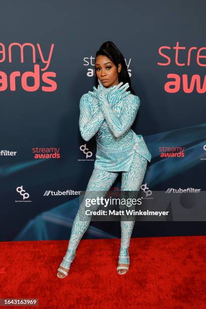 Pinkydoll attends the 2023 Streamy Awards at Fairmont Century Plaza on August 27, 2023 in Los Angeles, California.