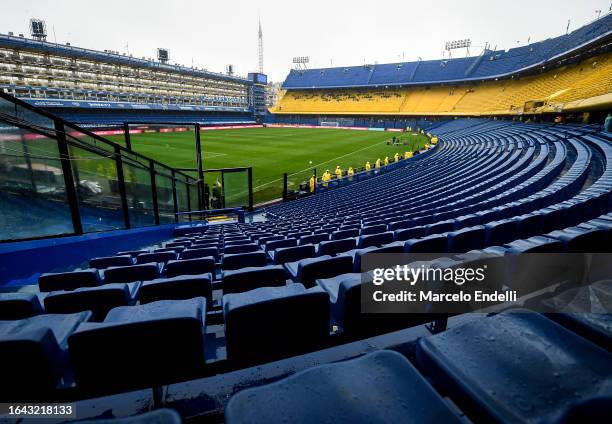 General view of Estadio Alberto J. Armando prior a match between Boca Juniors and Tigre as part of Group B of Copa de la Liga Profesional 2023 at...