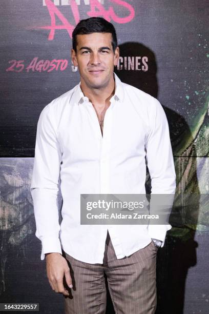 Mario Casas attends the "Mi Soledad Tiene Alas" presentation at La Estival Festival at Plaza de España on August 27, 2023 in Madrid, Spain.