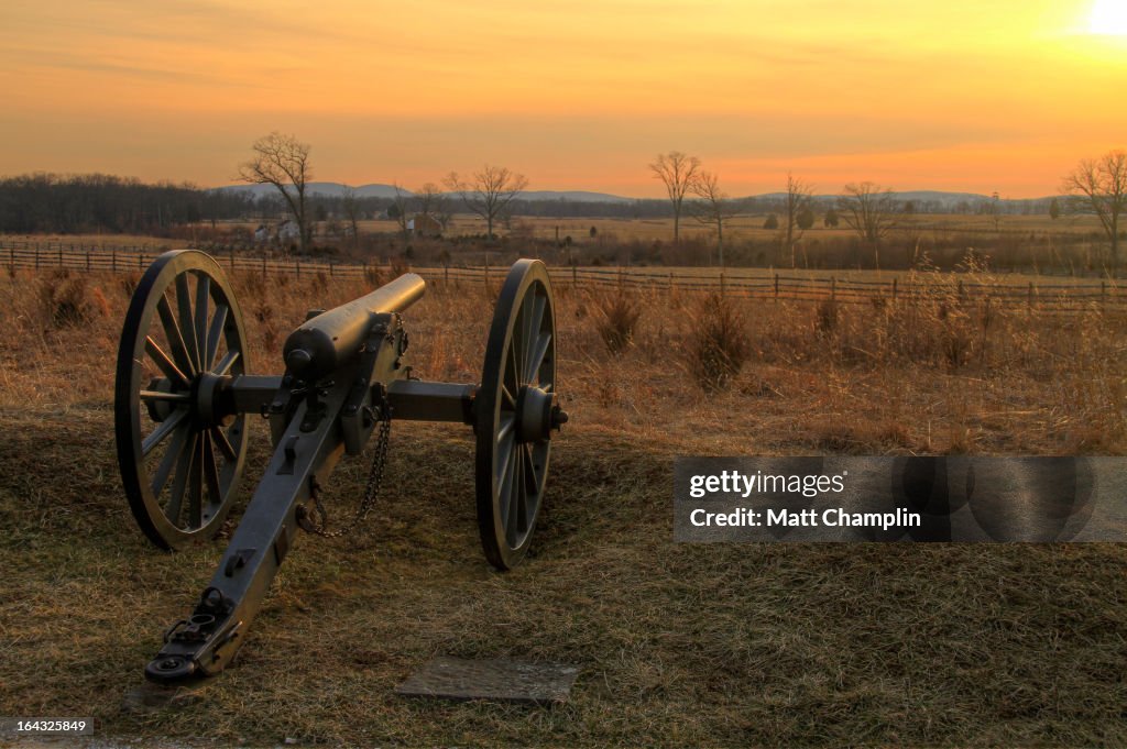 Union Canon at Gettysburg on Cemetery Ridge