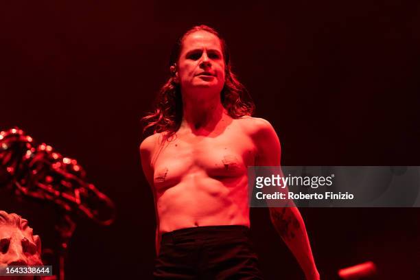 Christine and the Queens performs at TOdays Festival 2023 at sPAZIO211 on August 27, 2023 in Turin, Italy.