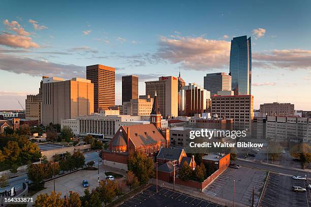 oklahoma city, oklahoma, city view - oklahoma bildbanksfoton och bilder