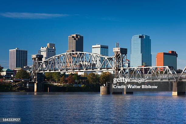 little rock, arkansas, city view - arkansas stock-fotos und bilder