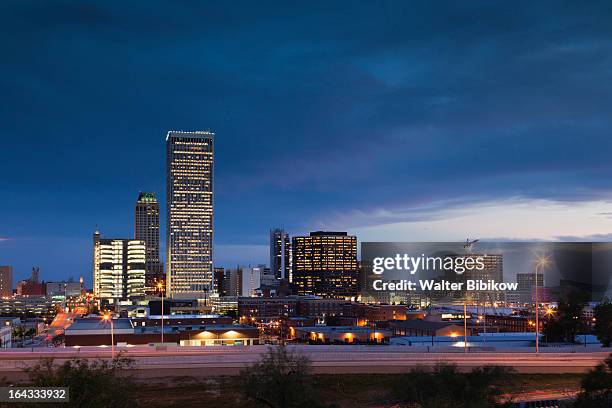 tulsa, oklahoma, city view - oklahoma stock pictures, royalty-free photos & images