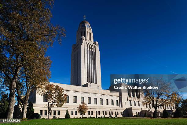 lincoln, nebraska, exterior view - lincoln nebraska foto e immagini stock