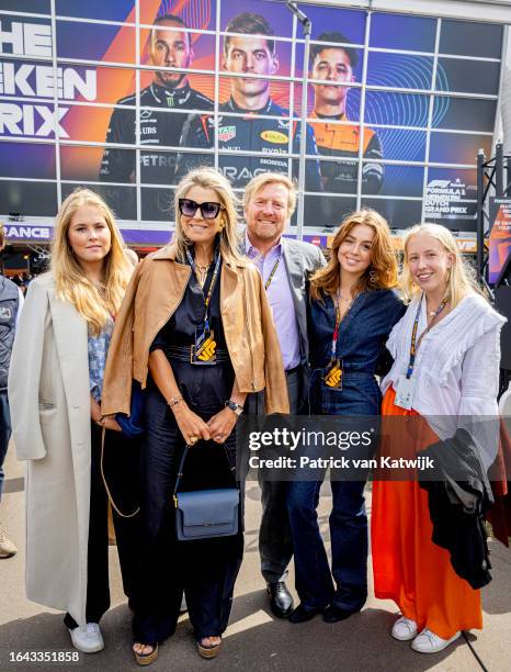 Princess Amalia of The Netherlands, Queen Maxima of The Netherlands, King Willem-Alexander of The Netherlands, Princess Alexia of The Netherlands and...