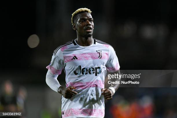 Paul Pogba of Juventus FC looks on during the Serie A Tim match between Empoli FC and Juventus FC at Stadio Carlo Castellani on September 3, 2023 in...