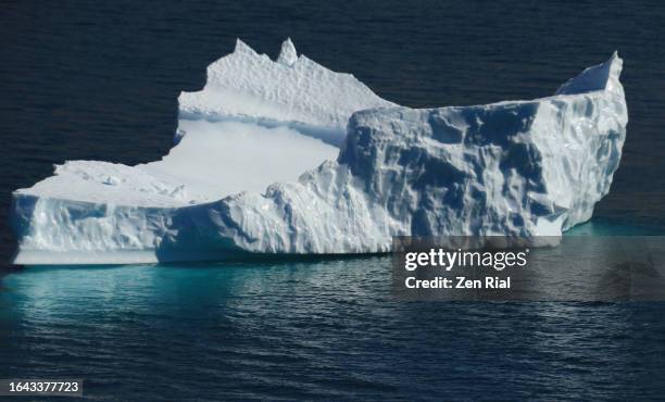 iceberg in prince christian sound, greenland - prince christian sound greenland stock pictures, royalty-free photos & images