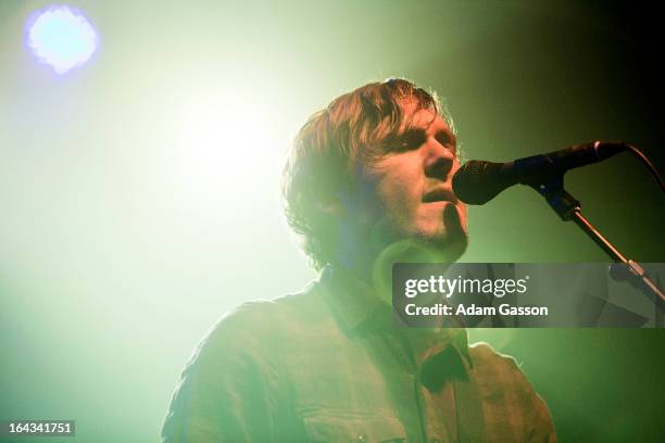Brian Fallon from The Gaslight Anthem performs at O2 Academy on March 22, 2013 in Bristol, England.
