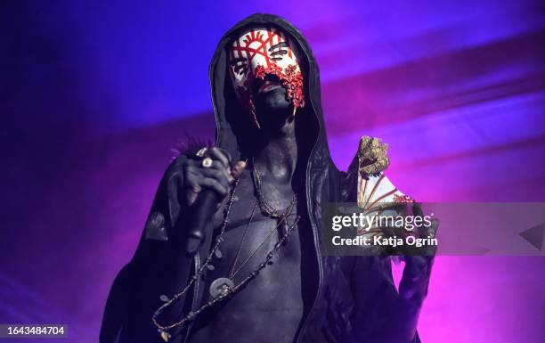 Sleep Token performs on Day 3 of Leeds Festival 2023 at Bramham Park on August 27, 2023 in Leeds, England.