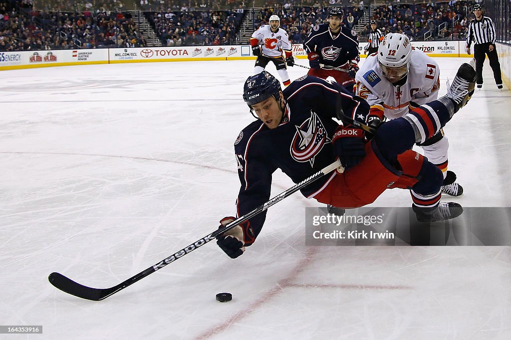 Calgary Flames v Columbus Blue Jackets