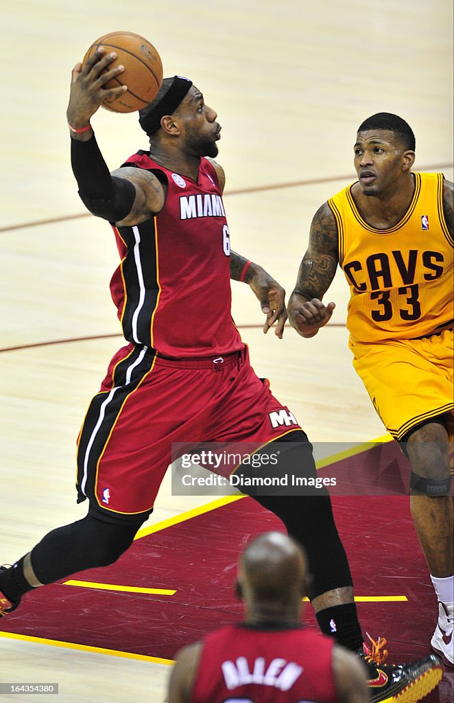 Cleveland Cavaliers v Miami Heat 3-20-2013