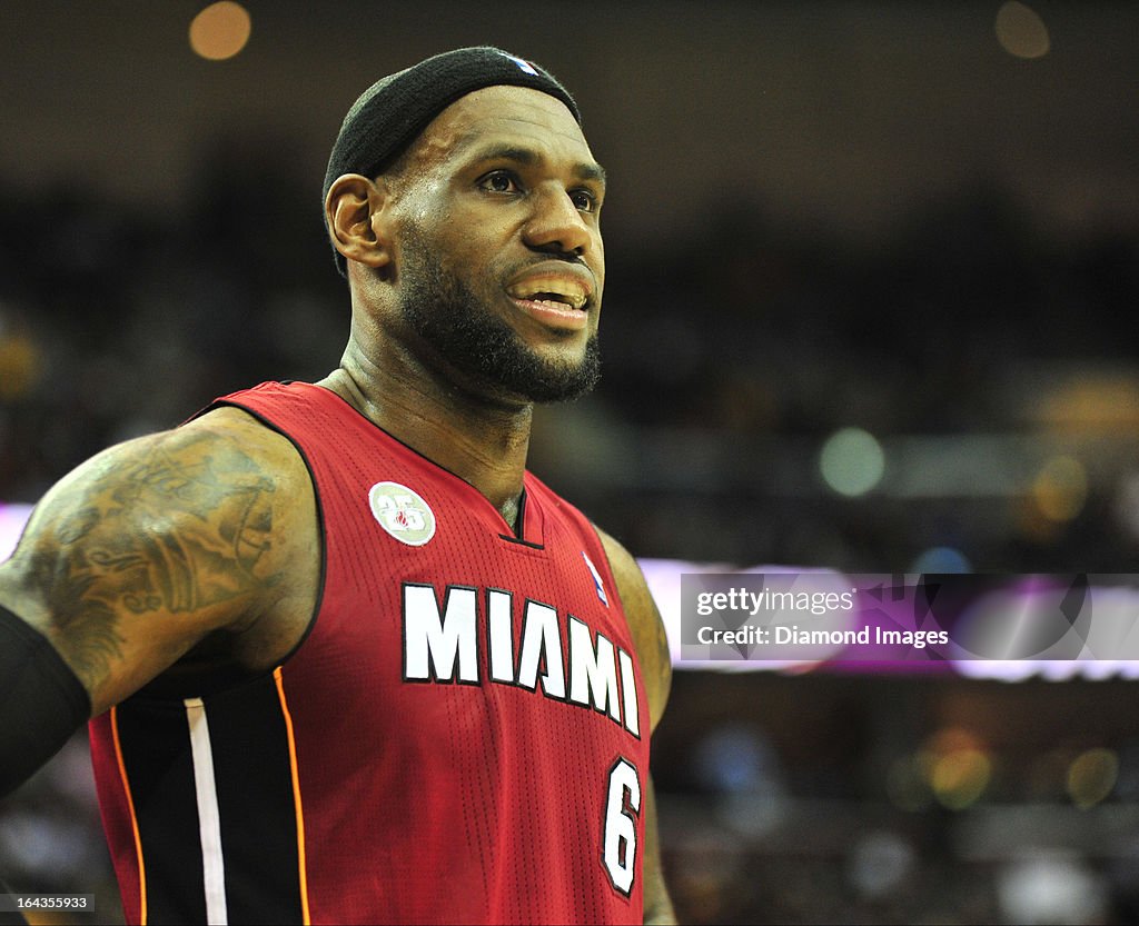 Cleveland Cavaliers v Miami Heat 3-20-2013