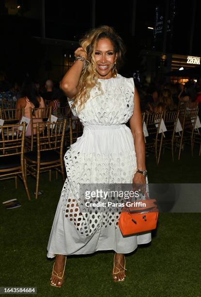 Sheree Whitfield attends 2023 Fashion Statement at Phipps Plaza on August 27, 2023 in Atlanta, Georgia.