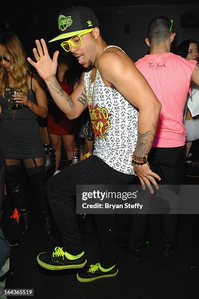 Recording artist SkyBlu of LMFAO appears at The Bank Nightclub at the Bellagio as he kicks off his "Who Came to Party!?" residency on March 22, 2013...