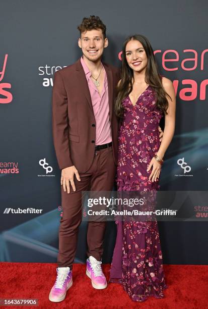 Jesser and Christina Trexler attend the 2023 Streamy Awards at Fairmont Century Plaza on August 27, 2023 in Los Angeles, California.