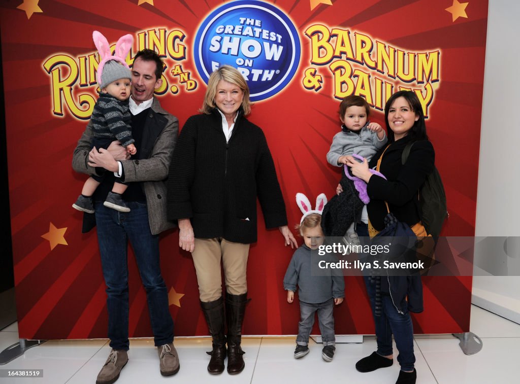 Martha Stewart Attends Ringling Bros. and Barnum & Bailey "Built To Amaze!" At Barclays Center, Brooklyn, NY