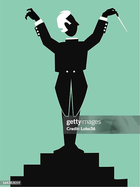 conductor - dirigent stock-grafiken, -clipart, -cartoons und -symbole