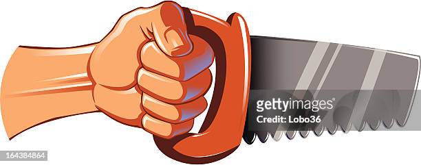 Hand Holding Saw High-Res Vector Graphic - Getty Images