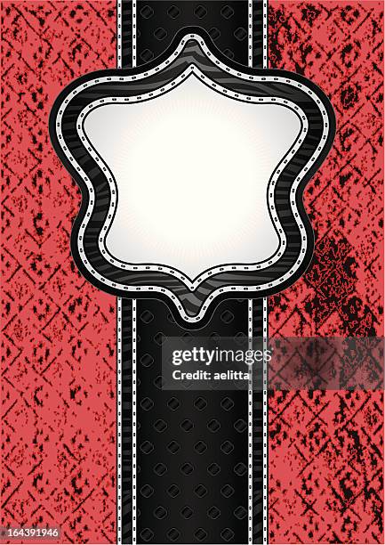 background in red and black - red leather pattern stock illustrations