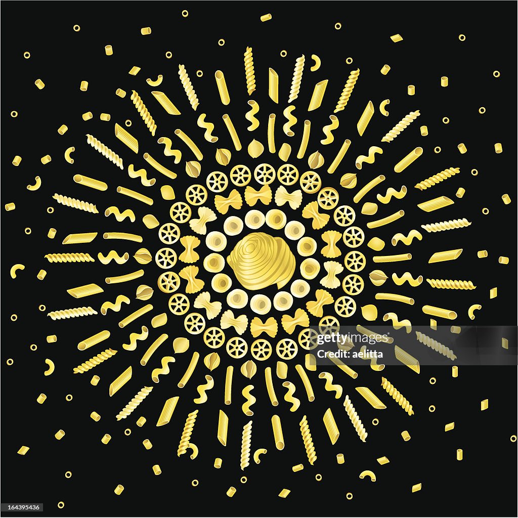 Pasta art - Sun
