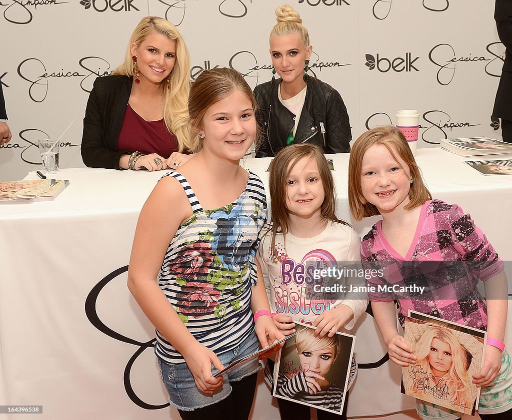 Jessica And Ashlee Simpson Visit Belk Southpark