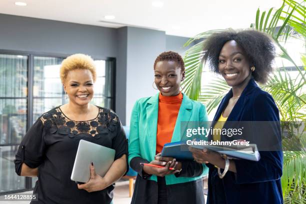 office portrait of black businesswomen - kenya business stock pictures, royalty-free photos & images