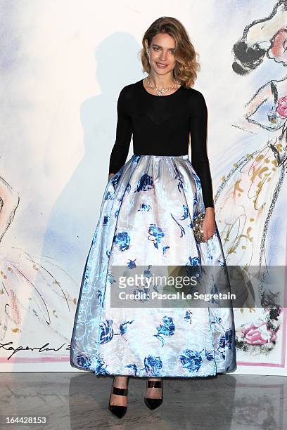 Natalia Vodianova attends the 'Bal De La Rose Du Rocher' in aid of the Fondation Princess Grace on the 150th Anniversary of the SBM at Sporting...