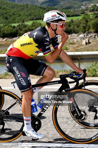 Remco Evenepoel of Belgium and Team Soudal - Quick Step competes during the 78th Tour of Spain 2023, Stage 3 a 158.5km stage from Súria to Arinsal...