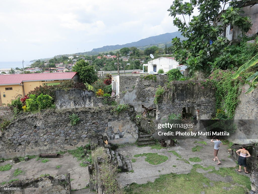 Saint-Pierre theater ruins in Martinique