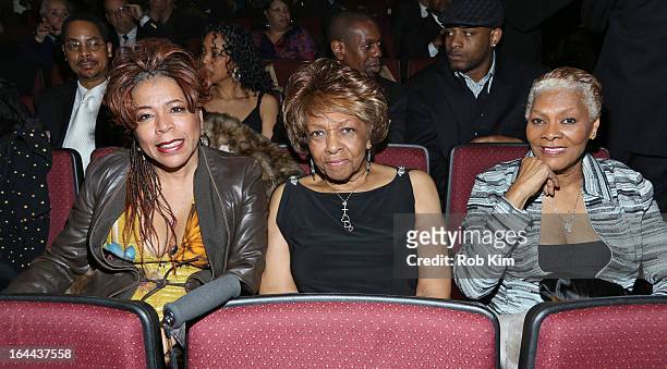 Valerie Simpson, Cissy Houston and Dionne Warwick attend "Mama I Want To Sing" 30th Anniversary Gala Celebration at The Dempsey Theatre on March 23,...