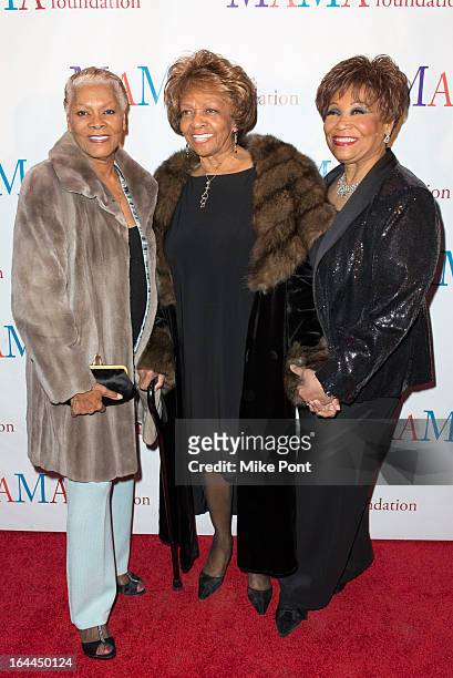 Dionne Warwick, Cissy Houston and Vy Higginsen attend "Mama I Want To Sing" 30th Anniversary Gala Celebration at The Dempsey Theatre on March 23,...