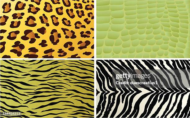 nahtlose fliesen tier drucken muster - zebramuster stock-grafiken, -clipart, -cartoons und -symbole