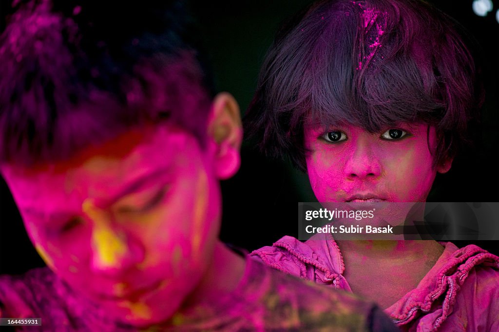 Holi Festival-Colour-India-Sibling.